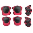 thumbnail image 3 of Advancent 6 unids/set de equipo de protección, rodilleras de patinaje para niños, coderas, Protector de mano para muñeca, protectores de Ropa Deportiva, Zapatos Rojo, 3 of 6