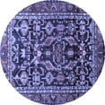 thumbnail image 1 of Ahgly Company Indoor Round Persian Blue Traditional Area Rugs, 7' Round, 1 of 4