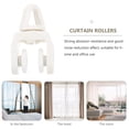 thumbnail image 3 of KAKOWELY 50 Pcs Rail de Rideau Poulie Flexible Rideau Silencieux Accessoires de Rideau, 1.18x"X0.67"X0.47 Pouces, 3 of 5