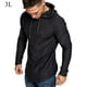 thumbnail image 1 of Sudadera con capucha para hombre Sudadera con capucha de algodón que absorbe el sudor Sudadera con capucha de manga larga, 3XL, Negro Monstrate AP000756-25, 1 of 7