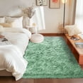 thumbnail image 2 of ZENELESS Solid Shag Collection Rug,8x10ft Matcha Green Large Fluffy Area Rugs Perfect for Living Room, Bedroom, 2 of 8