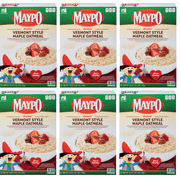 MAYPO Instant Maple Oatmeal Cereal Vermont Style, 19 OZ 6 Pack