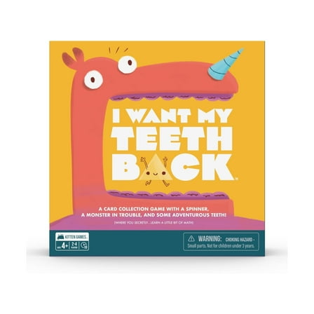 I Want My Teeth Back by Exploding Kittens – Educational Kids Math Card Game, Ages 4 , 2–4 Players, 10-Minute Gameplay