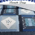 thumbnail image 3 of Cozy Line Freesia Patchwork 3-piece Reversible Cotton Quilt Bedding Set Queen, 3 of 5