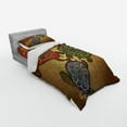 thumbnail image 2 of Ambesonne Ethnic Bedding Set 3 Pcs, 3 Turtles Ornamental, Twin, Multicolor, 2 of 2