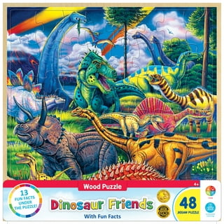 Puzzle - Puzzle 4 en 1 - Dinosaurus - Dino - Puzzle - Jeux - Fille