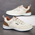 thumbnail image 5 of NOKIO Men's Casual Sneakers Wate𝗋proof Anti-S𝗅ip Sport Shoes Lightweight Outdoor Running Shoes Summer Fashion Skateboard Shoes Comfortable Wide Width Athlet𝗂c Shoes for Back to College, 5 of 8