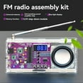 thumbnail image 3 of DIY FM Radio Electronic Kit Adjustable Frequency 87.5-108MHz with Sspeaker Digital Display DIY Soldering Project A, 3 of 5
