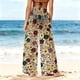 thumbnail image 4 of Pincandy Women See Through Sheer Mesh Pants Beach Swimsuit Bikini Bottom Cover up Party Club Elastic High Waist Wide Leg Pants, 4 of 7
