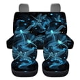 thumbnail image 7 of Pzuqiu Dragonfly Blue Car Seat Cover Full Set 4 Pack Lightweight Automotive Interior Accessories Universal Anti-Slip Driver Seat Cover with Backrest Universal Fit for Most Cars Sedans Trucks, 7 of 7