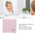 thumbnail image 3 of Soft Cotton Baby Face Towels, Water Absorbent & Multifunctional, Machine Washable, For Bathing, Feeding, And More, 3 of 8