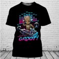 thumbnail image 1 of Wächter der Galaxie Groot Männer Frauen Kurzarm lässig Stil 3D-Druck Camiseta Sommer lässig Streetwear Camisetas Dibujos animados xuanjing unisex, 1 of 2