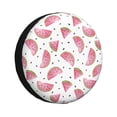 thumbnail image 1 of Fotbe Watermelon Funda de Llanta de Repuesto con Estampado, Engrosada, Ajuste Universal para Jeep, Remolque, RV, SUV, Camión-14 inch, 1 of 6