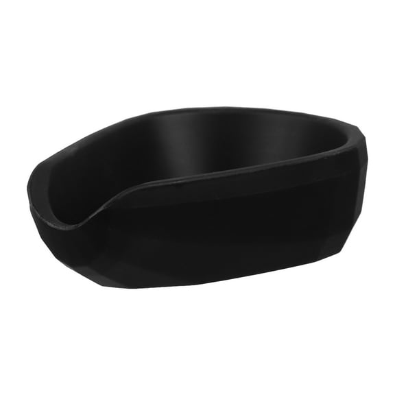 ADDHAT Black Silicone Coffee Bean Dosing Tray for Espresso Machines, Coffee Bean Dish Accessory, 1 Set