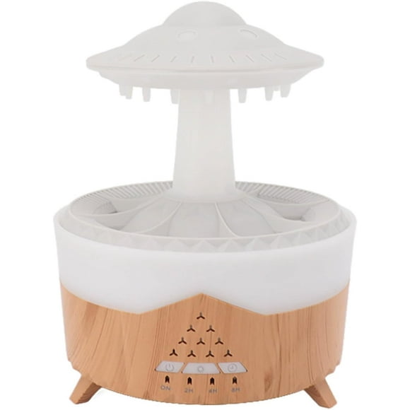 shiyou-Rain Cloud Humidifier Water Drip, 3 in 1 350ml Rain Cloud Diffuser with Remote Control & Timer, Aromatherapy Essential Oil Diffuser, Raining Cloud Night Light, Rain Drop