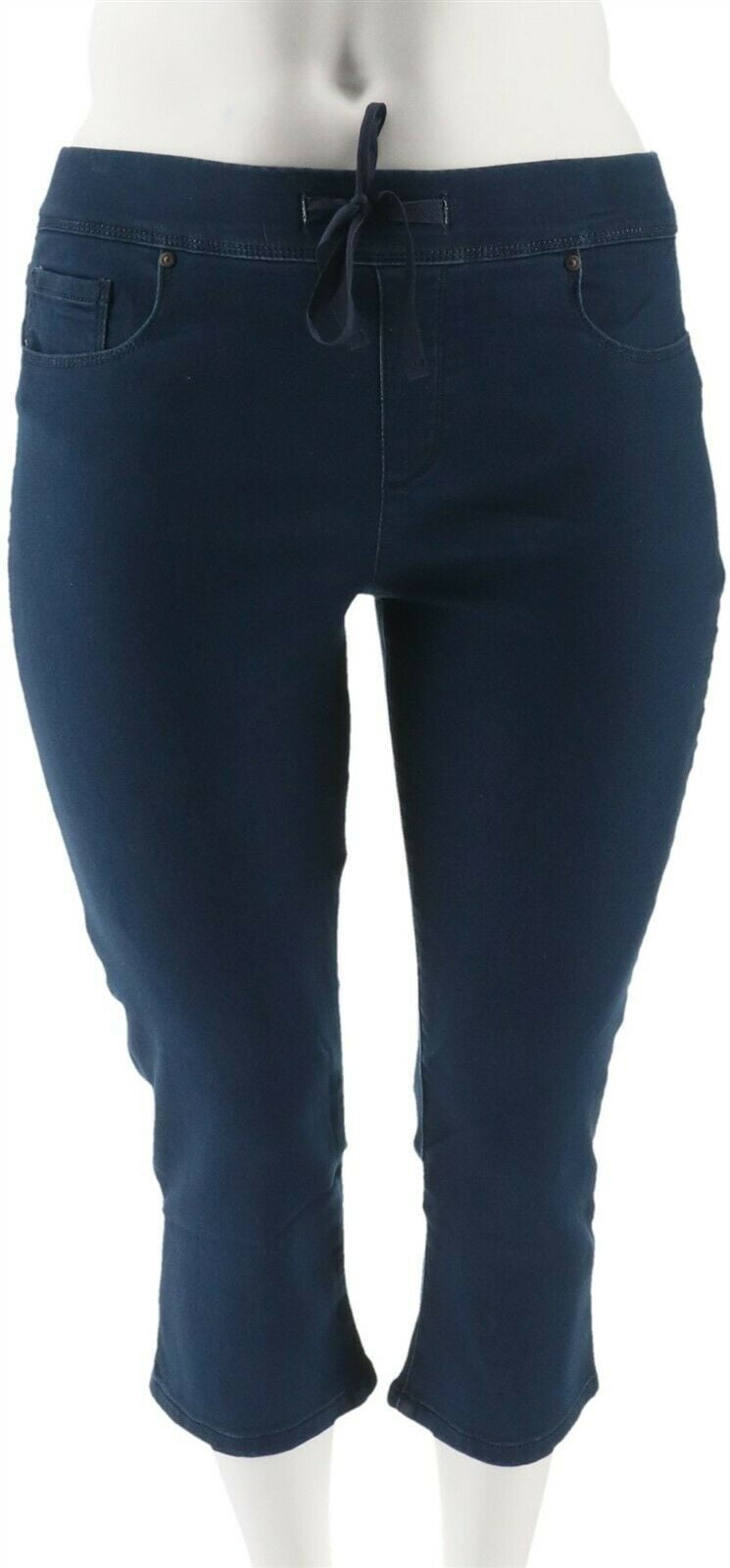 Martha Stewart Knit Denim Pull-On Capri Jeans Women's A309326 - Walmart.com