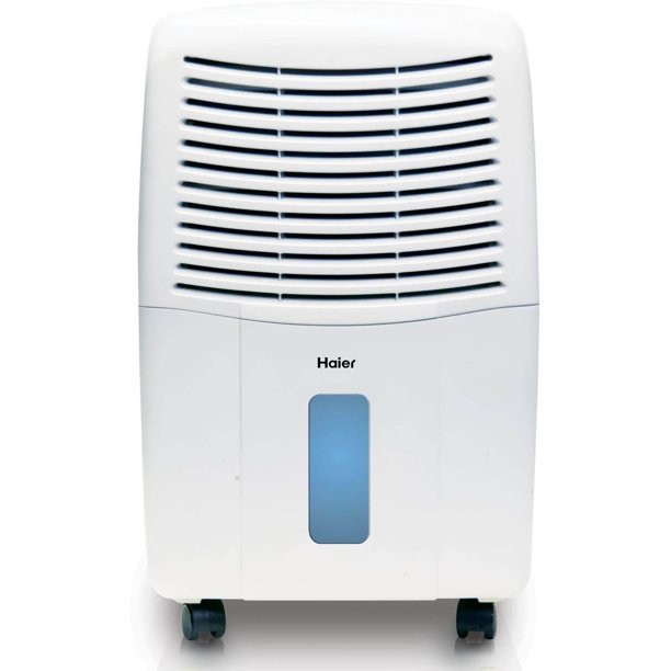 Haier 2 Speed Portable Electronic Air Dehumidifier with Drain, 45 Pint |  DE45EM 