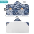thumbnail image 4 of Yayeee Kids Hooded Towel with Hand Pockets Beach Soft Absorbent Bath Wrap 50 x 23.5 inch, Blue Night Sky, 4 of 5