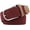 Burgundy, variant on Mixed Color Woven Braided Stretch Belts for Men & Women Elastic Canvas Woven Belts for Jeans Pants