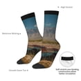 thumbnail image 4 of Fuzoiu Deserted Classic Car Landscape Print Athletic Crew Socks for Men & Women,Casual Crew Socks,Above Ankle Crew Socks for Business, Casual, 4 of 6