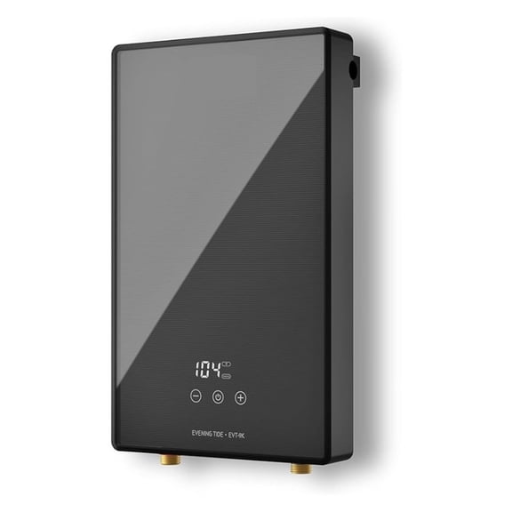 Electric Tankless Water Heater, Endless On-Demand Hot Water - Self Modulates To Save Energy Use - For Sink And Faucett ,Safety Protections