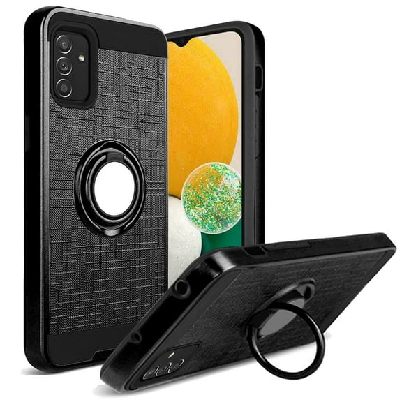 GSA Brushed Hybrid Case Ring Stand for Samsung Galaxy A13 - Black