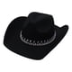 thumbnail image 3 of Sombrero de vaquero jinwen Negro de ala ancha para fotos y fiesta de compromiso, 3 of 8