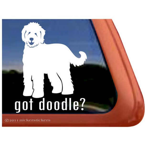 Got Doodle High Quality Vinyl Goldendoodle Labradoodle Dog Window Decal Walmart Com Walmart Com