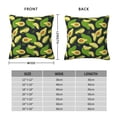 thumbnail image 2 of Honeii Fresh Avocado Print Throw Pillow, Square Decorative Pillow Forms Soft Fluffy Plump Pillow Decorative Pillow Inserts,Couch Pillows-24"x24", 2 of 7