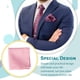 thumbnail image 3 of Guardurnaity Pañuelo masculino Ropa Herramientas a juego Toalla de mano pequeña Color de negocios Transpirable Pocket Square Empresa Celebración Accesorios de disfraces Rosado, 3 of 6
