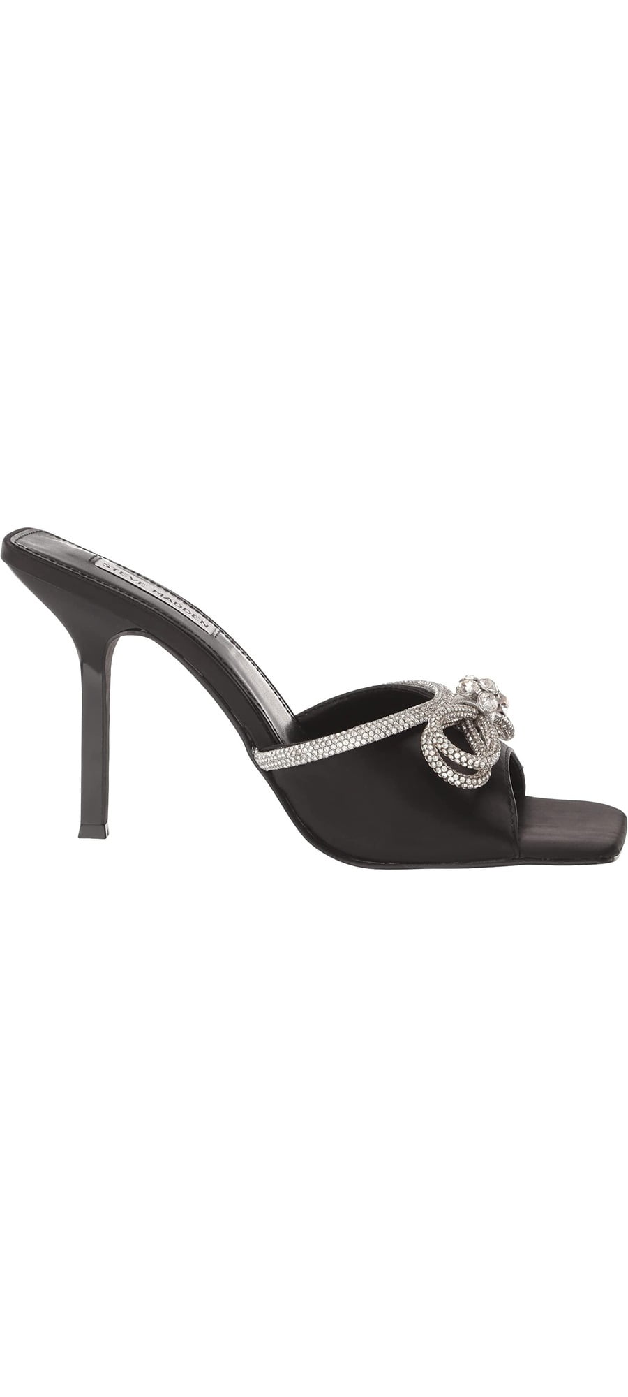 steve madden lively satin bow platform dress sandals LIVELY BLACK