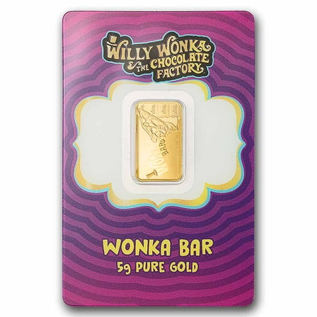 5 gram Gold Bar - PAMP Willy Wonka Bar