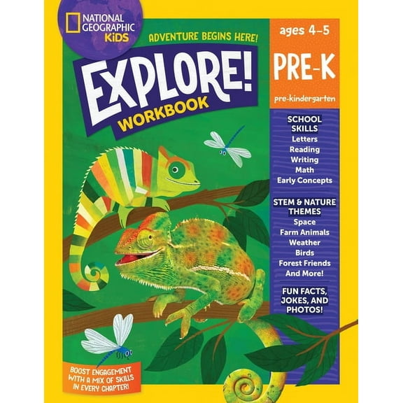 National Geographic Kids Explore! Workbook Pre-K, (Paperback)