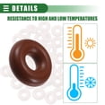 thumbnail image 3 of Universal O Ring Seal Gasket, Orings Seal Washer Replacement for Plumbing Repair for Cars Trucks, 4mm ID x 4mm CS, FKM Rubber, Brown, 100pcs, 3 of 6