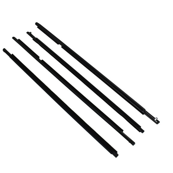 labwork 4-Pcs Black Weatherstrips Window Molding Trim Sill Seal Belt Fit for 2008-2010 Toyota Highlander