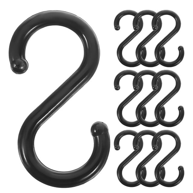 Ganchos en forma de S de 50 piezas Sanchos de plástico colgantes para toallas de baño Hangers de cocina