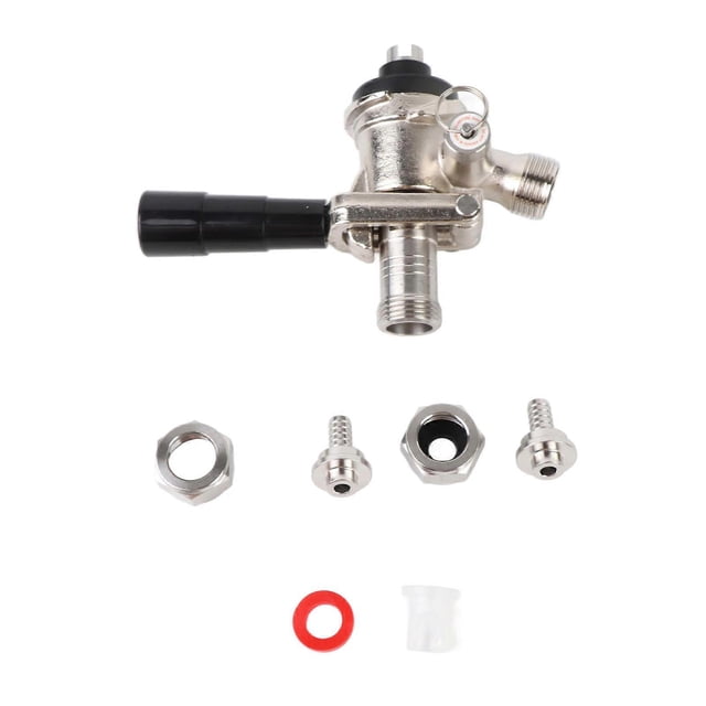 S-Type Draft Beer Dispenser with Keg Coupler and Safety Valve for Home Brewing System