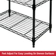 thumbnail image 6 of Rubbermaid 3-Tier Heavy Duty Black Wire Shelving Unit, 450lb Capacity, 6 of 10