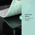 thumbnail image 6 of Unique Bargains 3pcs Kitchen Absorbent Microfiber Cleaning Towels Green Grey 10" x 10", 6 of 8