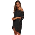 thumbnail image 3 of Maillot de Bain Crochet de Plage pour Femmes Robe Tunique à Franges, 3 of 4