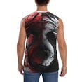 thumbnail image 4 of Pofeuu Cool Black And White Dragon Print Men's Muscle T-Shirt, Sleeveless, Muscle Tank, Classic Muscle Tee Top For Men Casual Sleeveless Muscle T-Shirt Trendy Clothes-Large, 4 of 7