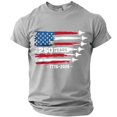 thumbnail image 2 of Mens American Flag Shirts 4th of July T-Shirt USA Flag Patriotic Short Sleeve Memorial Day Tops 1776-2026 Print Tees Gray 4XL, 2 of 5