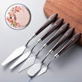 thumbnail image 5 of Fufafayo under $5 Cake Spatula, Cake Spatula, Stainless Steel Icing Spatula Set, Baking and Decorating Tools, Buttercream Spreader, Artist Palette Knife, Kitchen, Bakery, Craft, 5 of 9