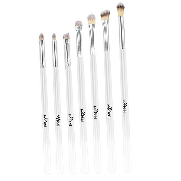 Set de pinceles para sombra de ojos jinwen 7 Piezas Blanco