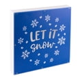 thumbnail image 2 of Northlight 12" Square 'Let it Snow' Woodblock Christmas Sign, 2 of 3