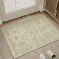 thumbnail image 2 of BERTHMEER 2'x3' Washable Small Area Rugs for Entryway Kitchen Doorway Entrance Dorm Kitchen Traditional Vintage Oriental Indoor Doormats Non-slip Rugs,Beige, 2 of 5