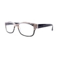 thumbnail image 3 of Olivia, (Bling) Women Reading Glasses Adorned with (Full Top) (Clear) Genuine European Crystals. (Black, Grey) Square, NY fifth avenue., 3 of 3