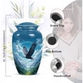 thumbnail image 2 of Yatskia Flying Eagle Urn for Ashes Adult Male, Mini Funeral Urns for Human Ashes Adult Female, Large Burial Urns for Human Ash, (Classic 10 Inch and 3 Inch), 2 of 8