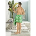 thumbnail image 4 of LA LEELA Men's Swimwear Pareo Beach Summer Short Sarong One Size Fern, Leaves Vacation Holiday Aloha, 4 of 5