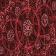 thumbnail image 1 of Ahgly Company Tapis d'Intérieur Lavable en Machine Carré Transitionnel Rouge Bordeaux, 7 Pieds Carré, 1 of 7